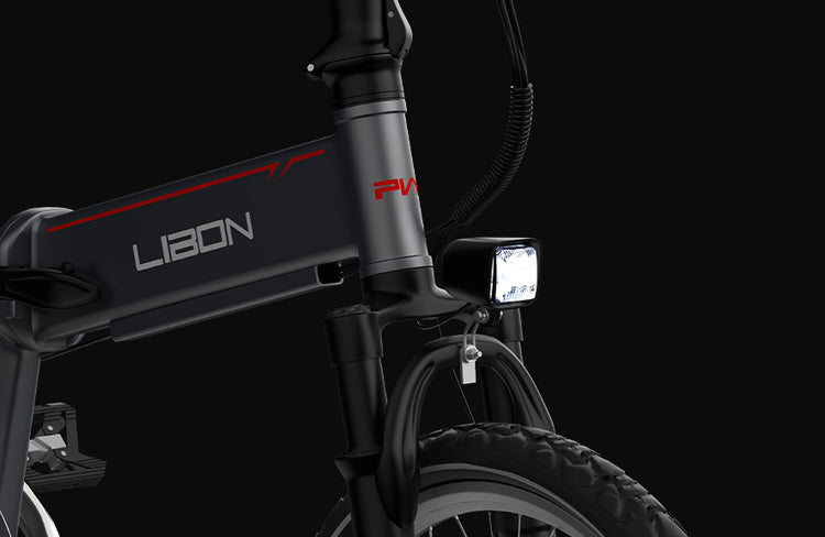 PVY LIBON Folding Mini E-bike (bike to work scheme/cycle to work scheme ireland) - Suspension Fork -Headlight