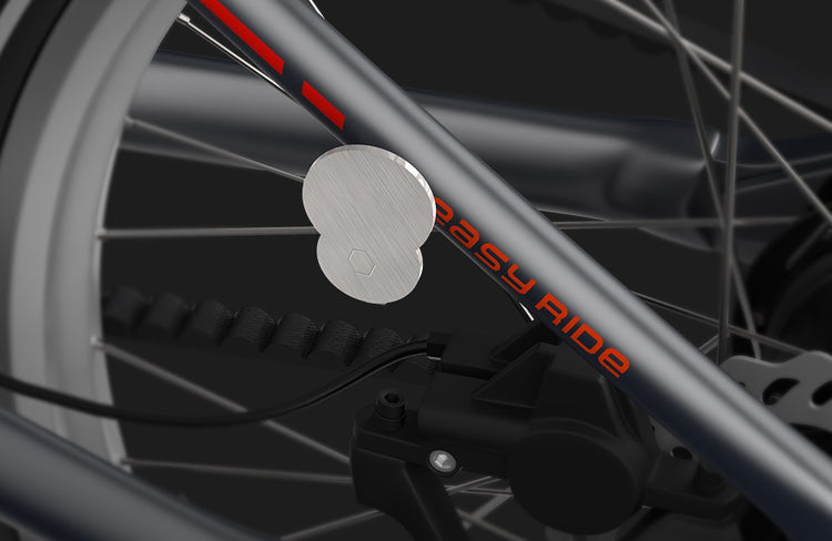 PVY LIBON Folding Mini E-bike (bike to work scheme/cycle to work scheme ireland) - Suspension Fork - Magnetic clasp