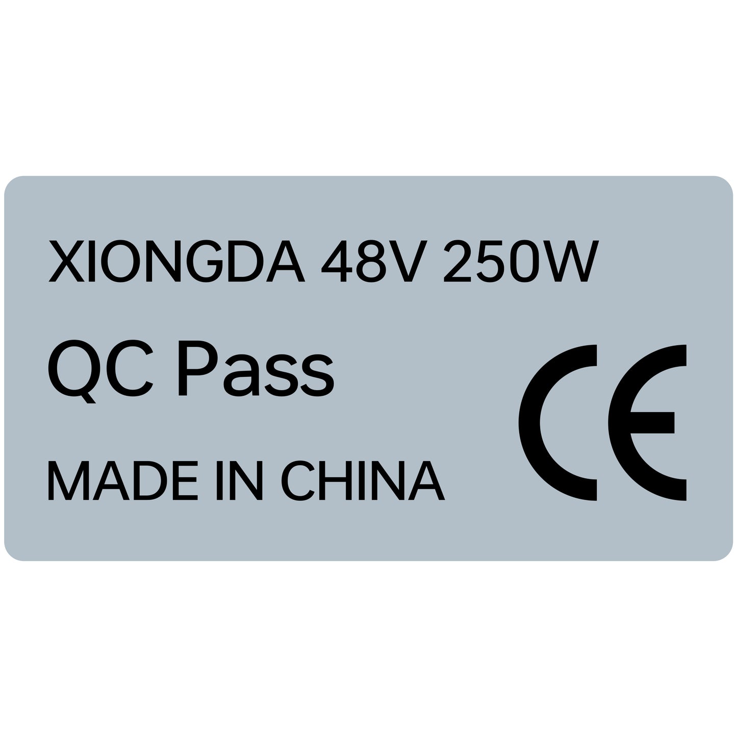 Electric bike motor sticker CE label – PVY E-BIKE